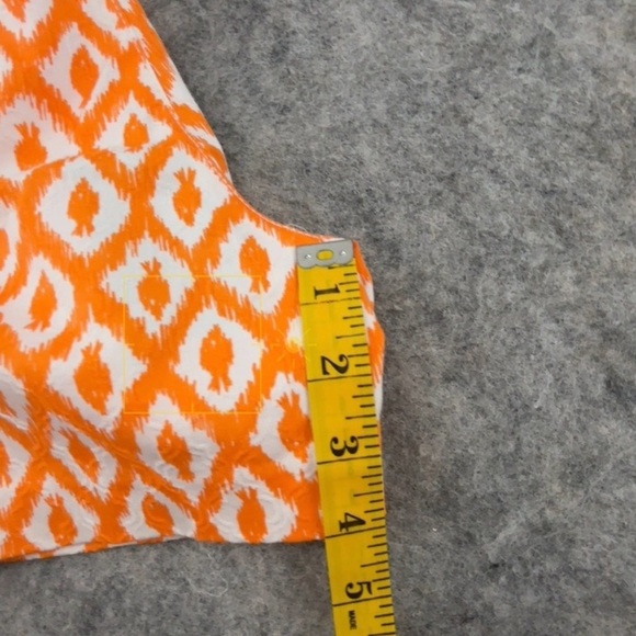 Women’s LILY PULITZER The Ellie short orange geometric ‘little fish” size 2. - Picture 6 of 8